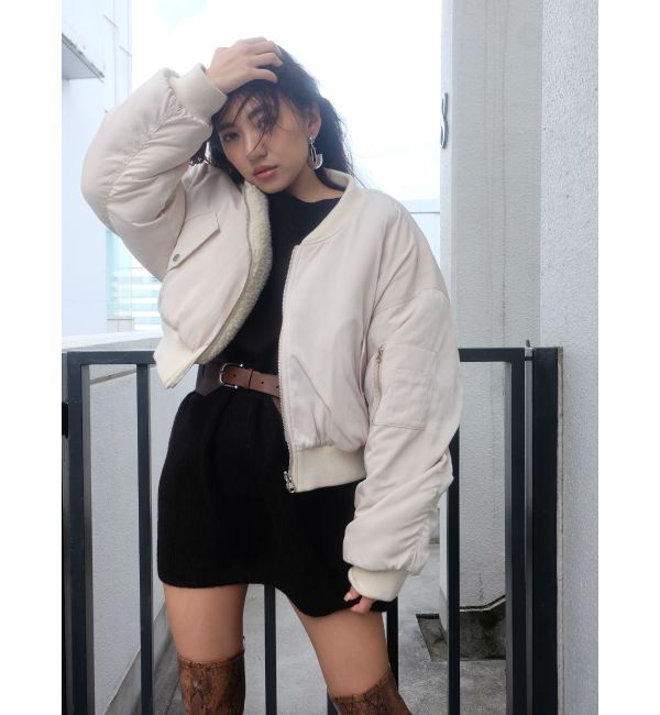 EVRIS「ボアリバーシブルMA-1」|ブルゾン・スタジャン|