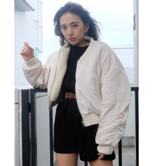 EVRIS「ボアリバーシブルMA-1」|ブルゾン・スタジャン|