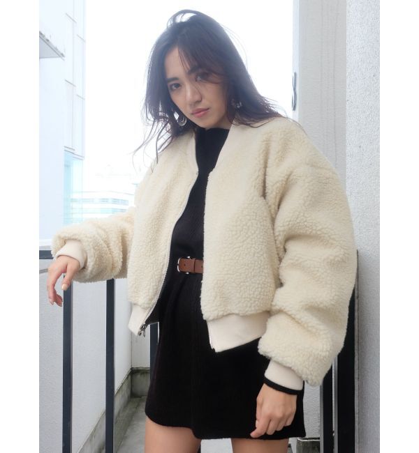 EVRIS「ボアリバーシブルMA-1」|ブルゾン・スタジャン|