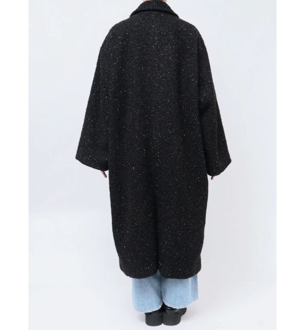 EVRIS「ラメオーバーサイズロングコート」|チェスターコート|