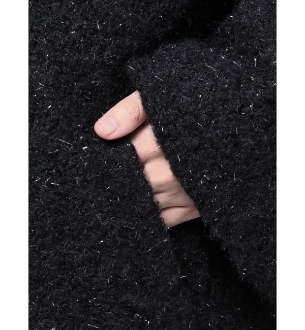 EVRIS「ラメオーバーサイズロングコート」|チェスターコート|