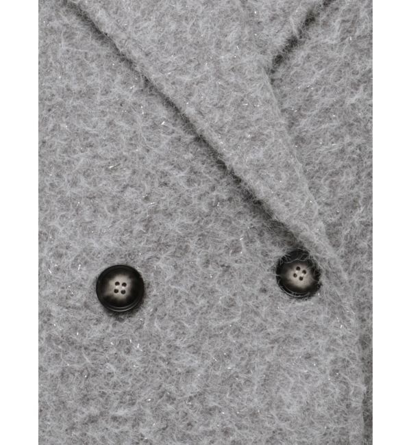 EVRIS「ラメオーバーサイズロングコート」|チェスターコート|