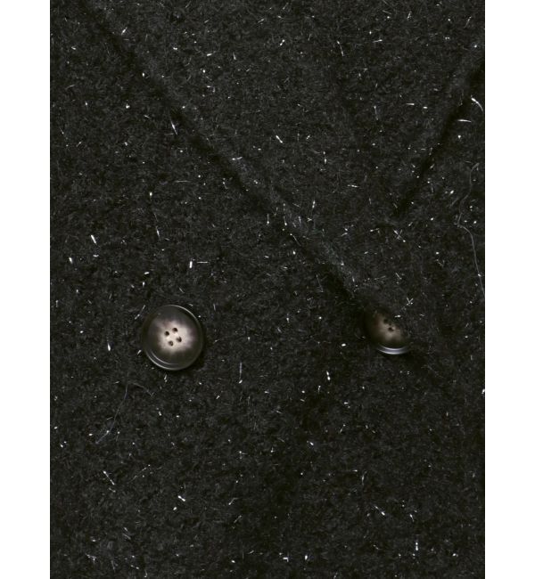 EVRIS「ラメオーバーサイズロングコート」|チェスターコート|