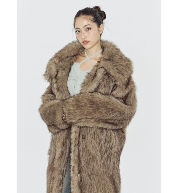 EVRIS「フェイクファーロングコート」|その他|