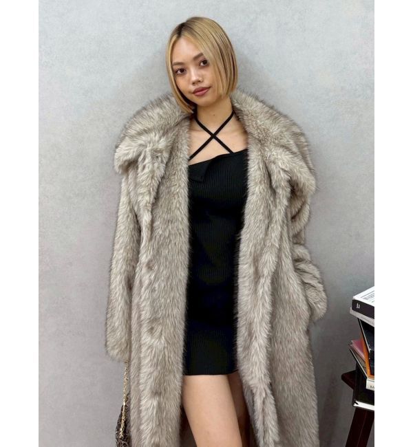 EVRIS「フェイクファーロングコート」|その他|