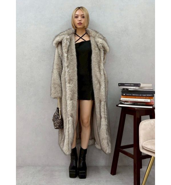 EVRIS「フェイクファーロングコート」|その他|