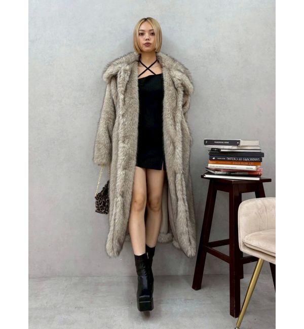 EVRIS「フェイクファーロングコート」|その他|