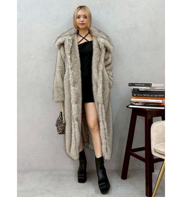 EVRIS「フェイクファーロングコート」|その他|