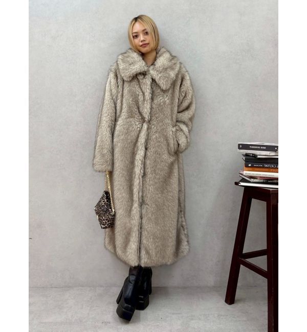 EVRIS「フェイクファーロングコート」|その他|