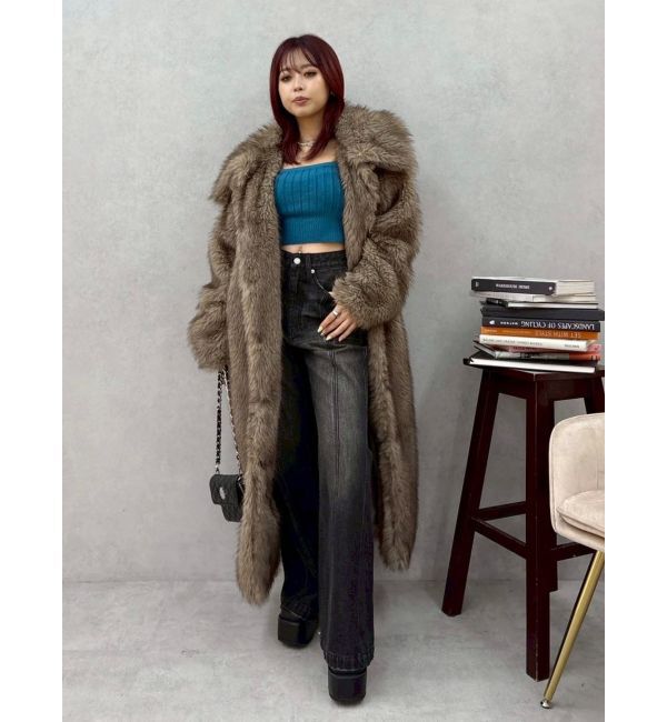 EVRIS「フェイクファーロングコート」|その他|