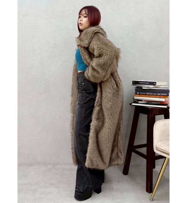 EVRIS「フェイクファーロングコート」|その他|