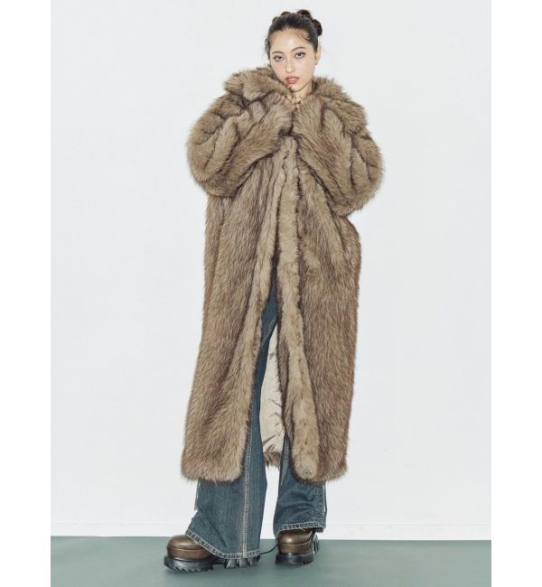 EVRIS「フェイクファーロングコート」|その他|