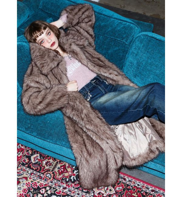 EVRIS「フェイクファーロングコート」|その他|