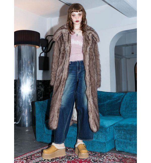 EVRIS「フェイクファーロングコート」|その他|