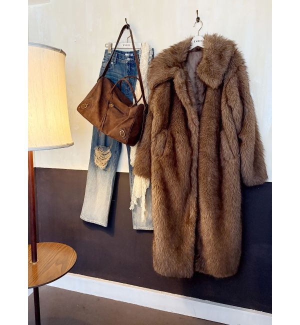 EVRIS「フェイクファーロングコート」|その他|