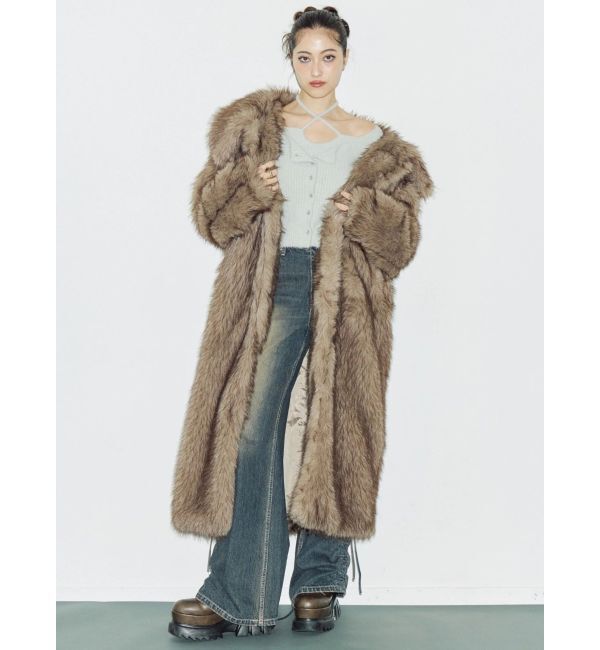 EVRIS「フェイクファーロングコート」|その他|