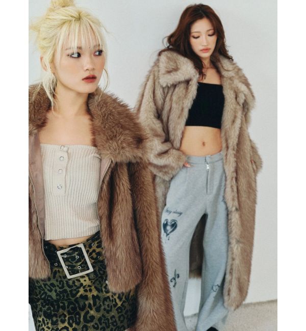 EVRIS「フェイクファーロングコート」|その他|