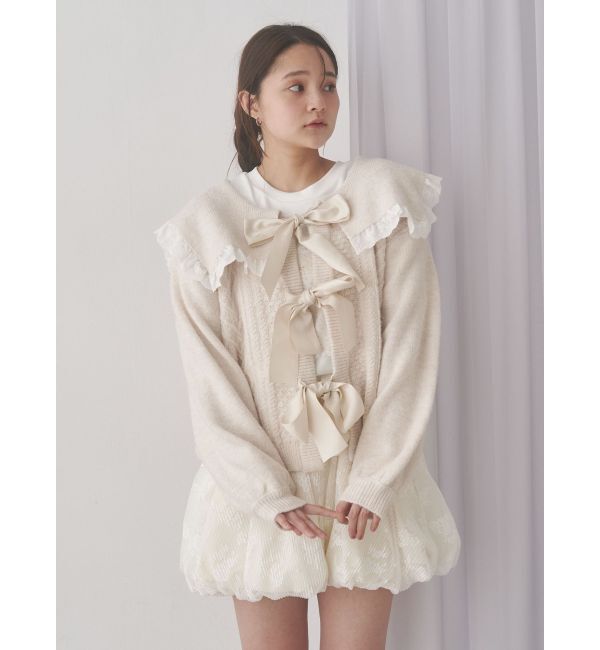 merry jenny「セーラーリボンカーディガン」|カーディガン|