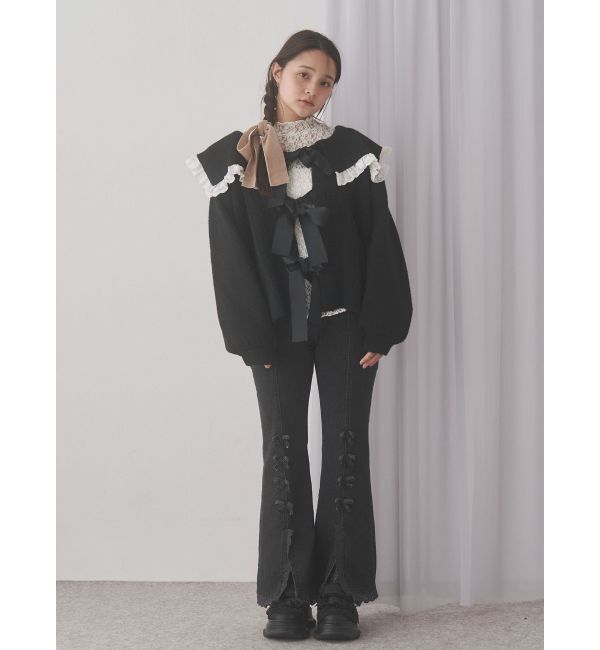 merry jenny「セーラーリボンカーディガン」|カーディガン|