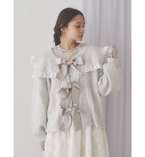 merry jenny「セーラーリボンカーディガン」|カーディガン|