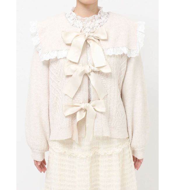 merry jenny「セーラーリボンカーディガン」|カーディガン|