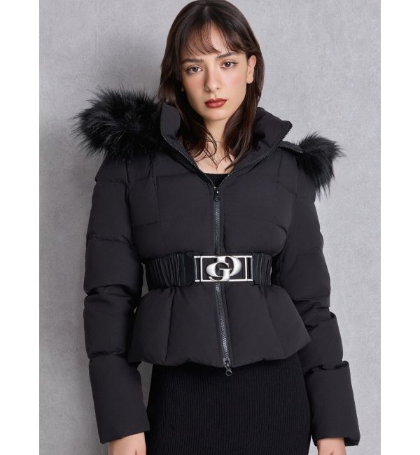 GYDA「GDベルト付きショートダウンコート」|ダウン|