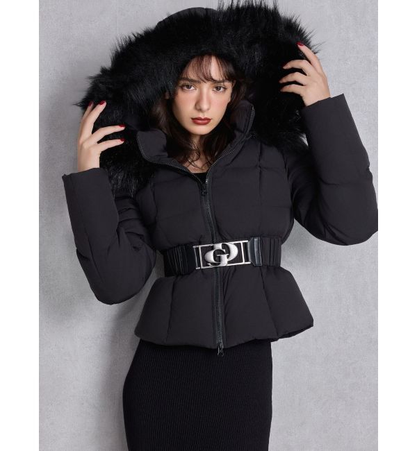 GYDA「GDベルト付きショートダウンコート」|ダウン|