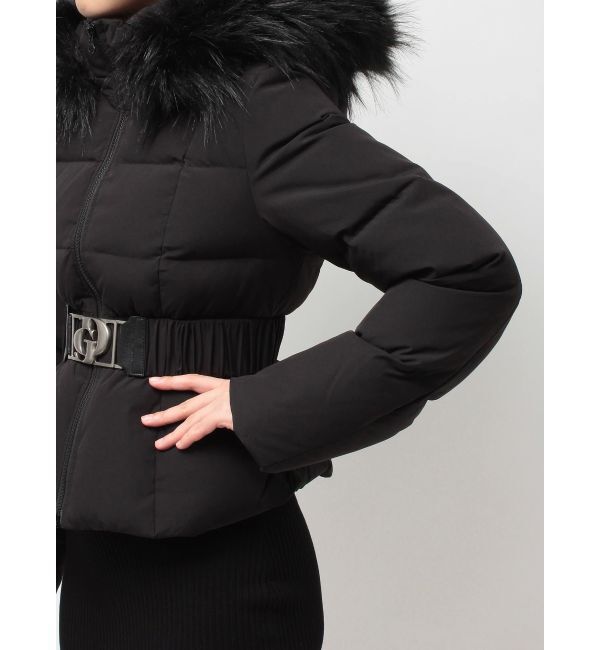 GYDA「GDベルト付きショートダウンコート」|ダウン|