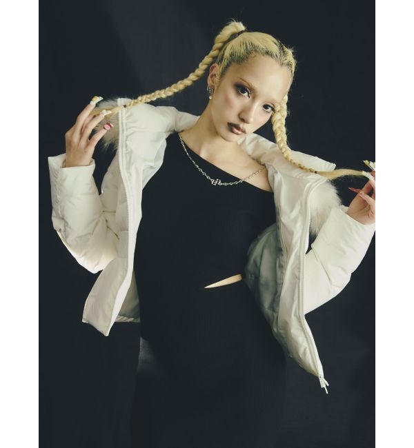 GYDA「GDベルト付きショートダウンコート」|ダウン|