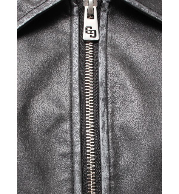 GYDA「URBAN EDGEフェイクレザーユーティリティーブルゾン」|ブルゾン・スタジャン|