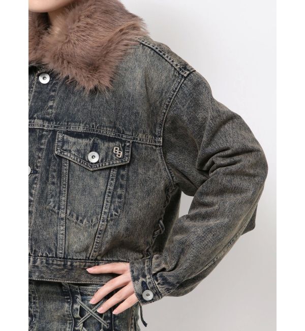 GYDA「2WAY ECO FURショートデニムGジャン」|その他|