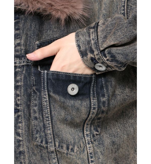 GYDA「2WAY ECO FURショートデニムGジャン」|その他|