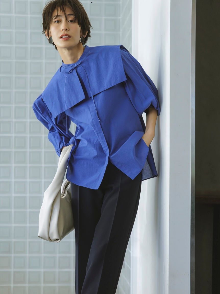 Mila Owen「【WEB限定カラー】後ろゴムセンタープレステーパードパンツ【ウォッシャブル】」|チノ|