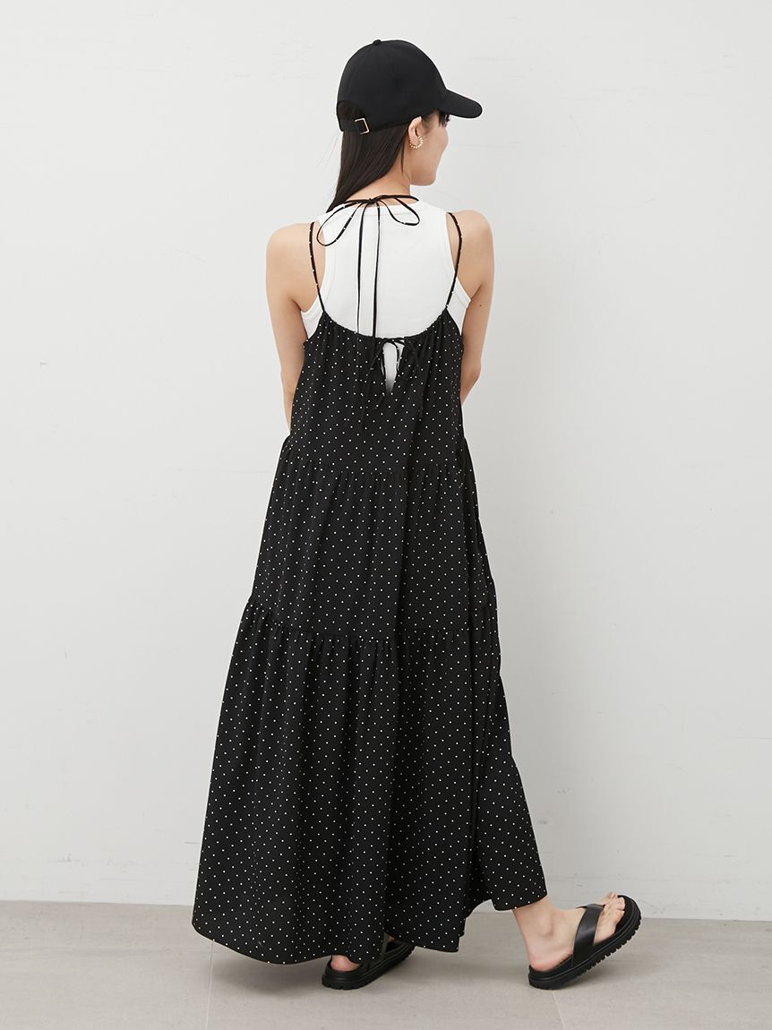 Mila Owen「ダブルリボンホルターネックキャミワンピース」|ワンピース|