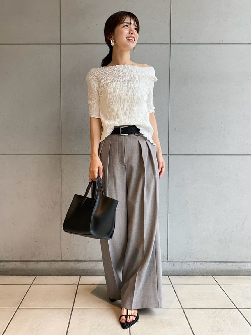 Mila Owen「シャーリングブラウス」|シャツ・ブラウス|