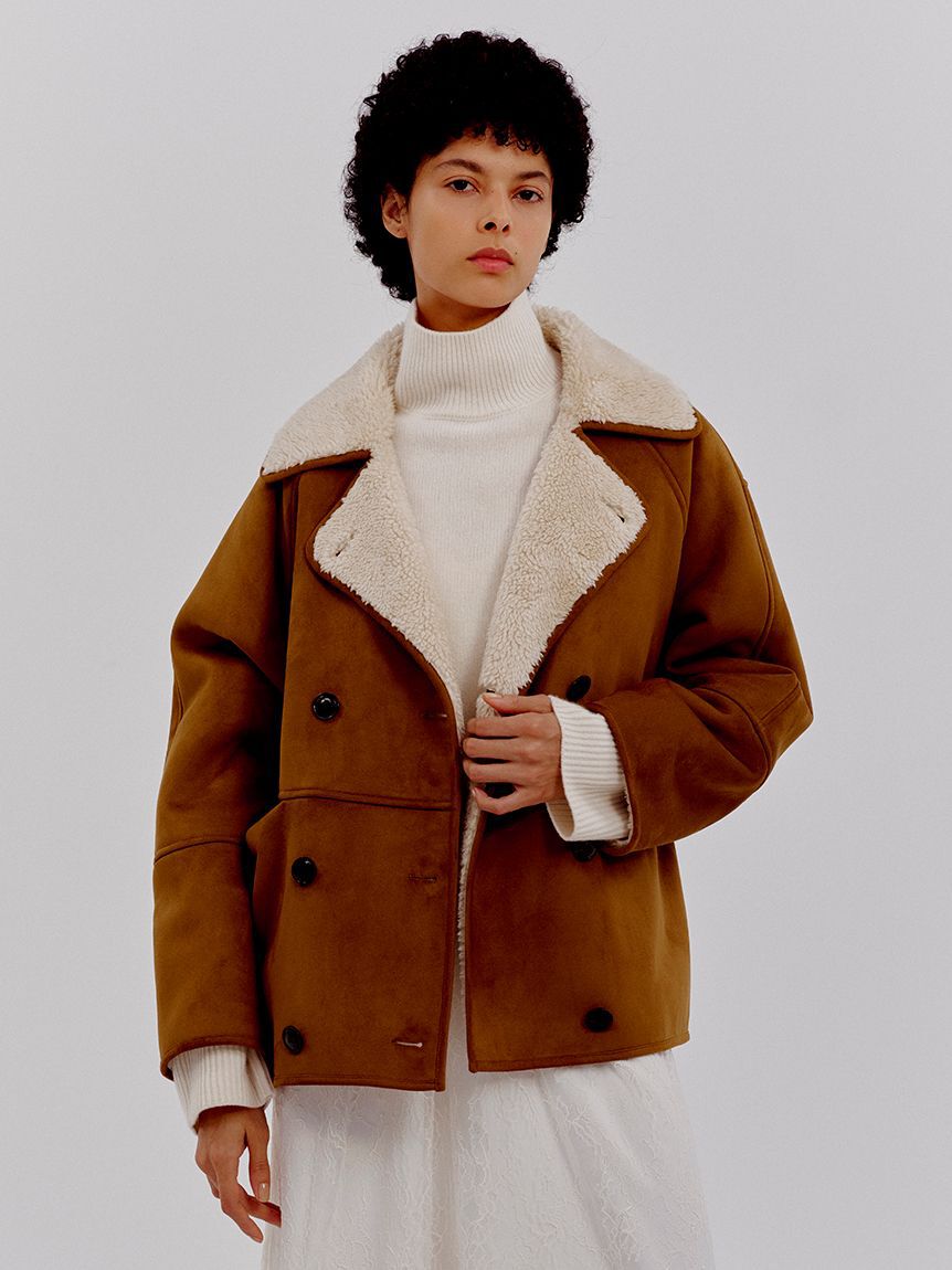 Mila Owen「フェイクレザームートンジャケット」|その他|