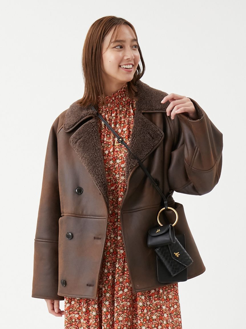 Mila Owen「フェイクレザームートンジャケット」|その他|BRW