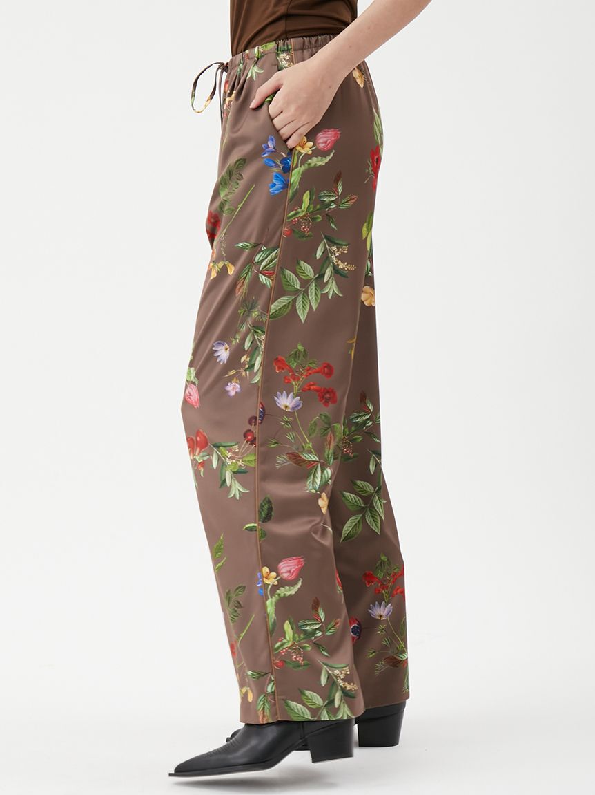 Mila Owen「【00サイズあり】ボタニカルウエストゴムイージーパンツ」|チノ|