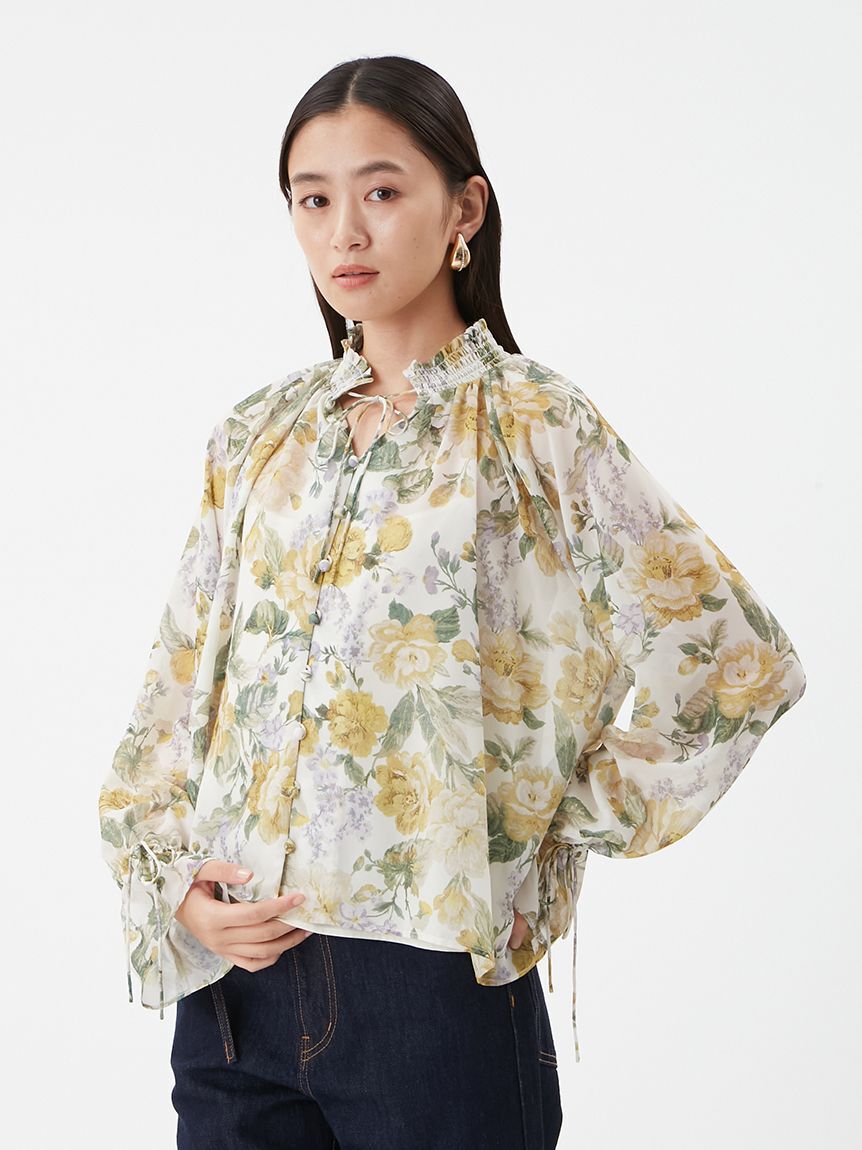 Mila Owen「フラワープリントブラウス」|シャツ・ブラウス|