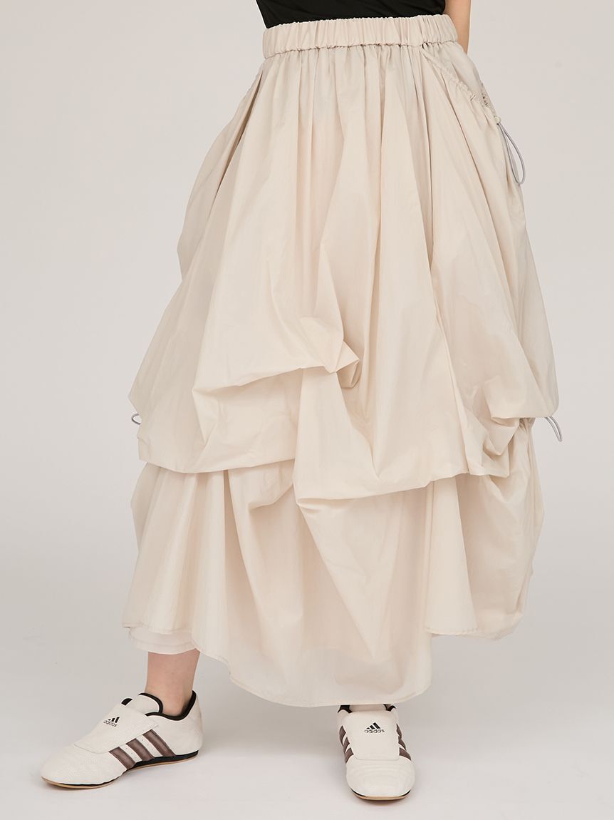 emmi atelier「タックドロストボリュームスカート」|スカート|