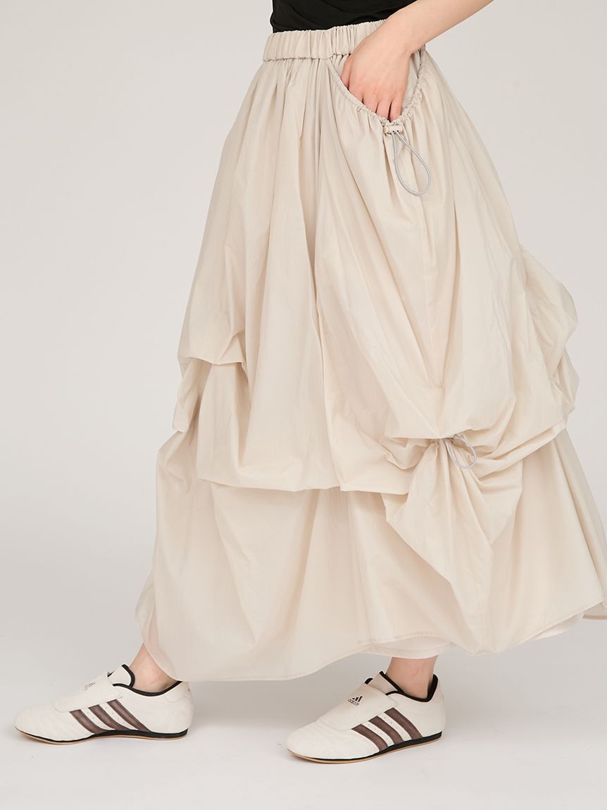 emmi atelier「タックドロストボリュームスカート」|スカート|