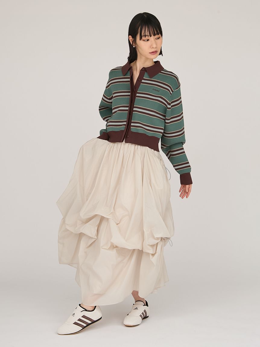 emmi atelier「タックドロストボリュームスカート」|スカート|