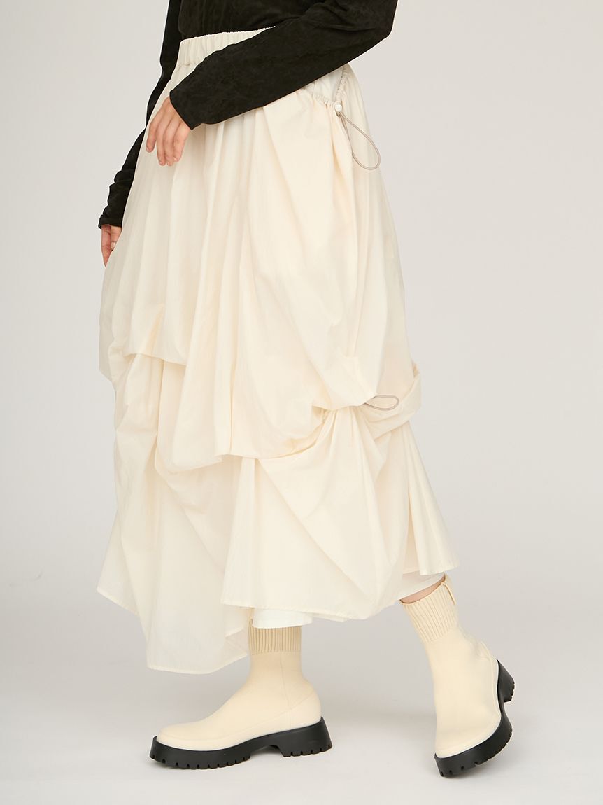 emmi atelier「タックドロストボリュームスカート」|スカート|