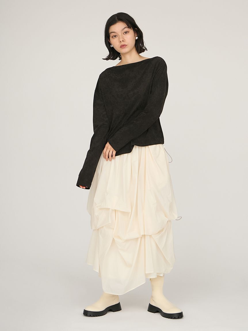 emmi atelier「タックドロストボリュームスカート」|スカート|