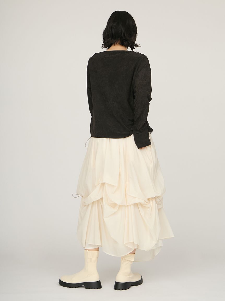 emmi atelier「タックドロストボリュームスカート」|スカート|