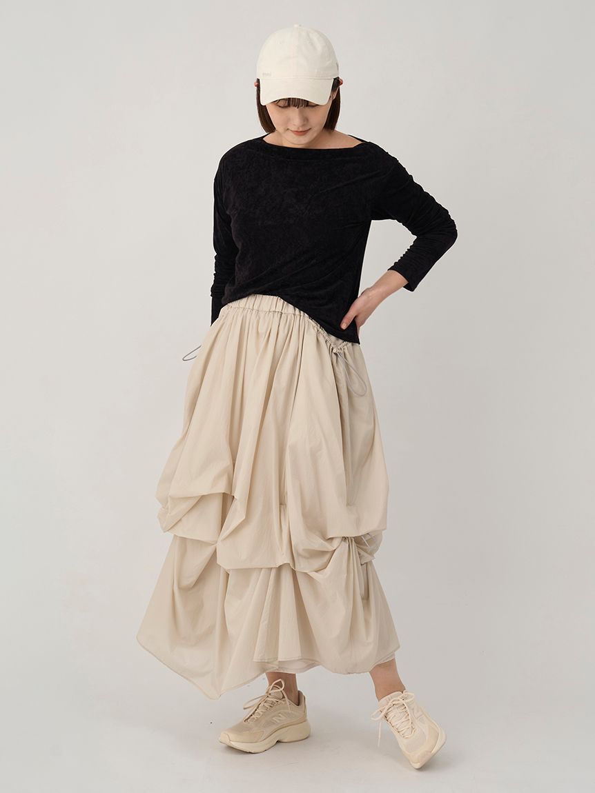 emmi atelier「タックドロストボリュームスカート」|スカート|