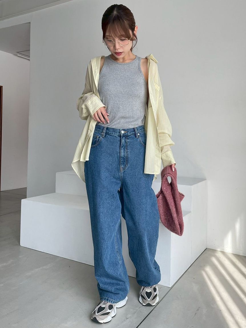 emmi atelier「ルーズデニムパンツ」|デニム|