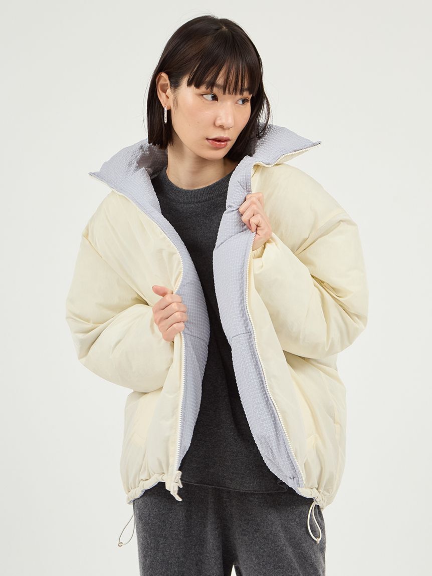 emmi atelier「リバーシブル中わたコート」|ダウン|