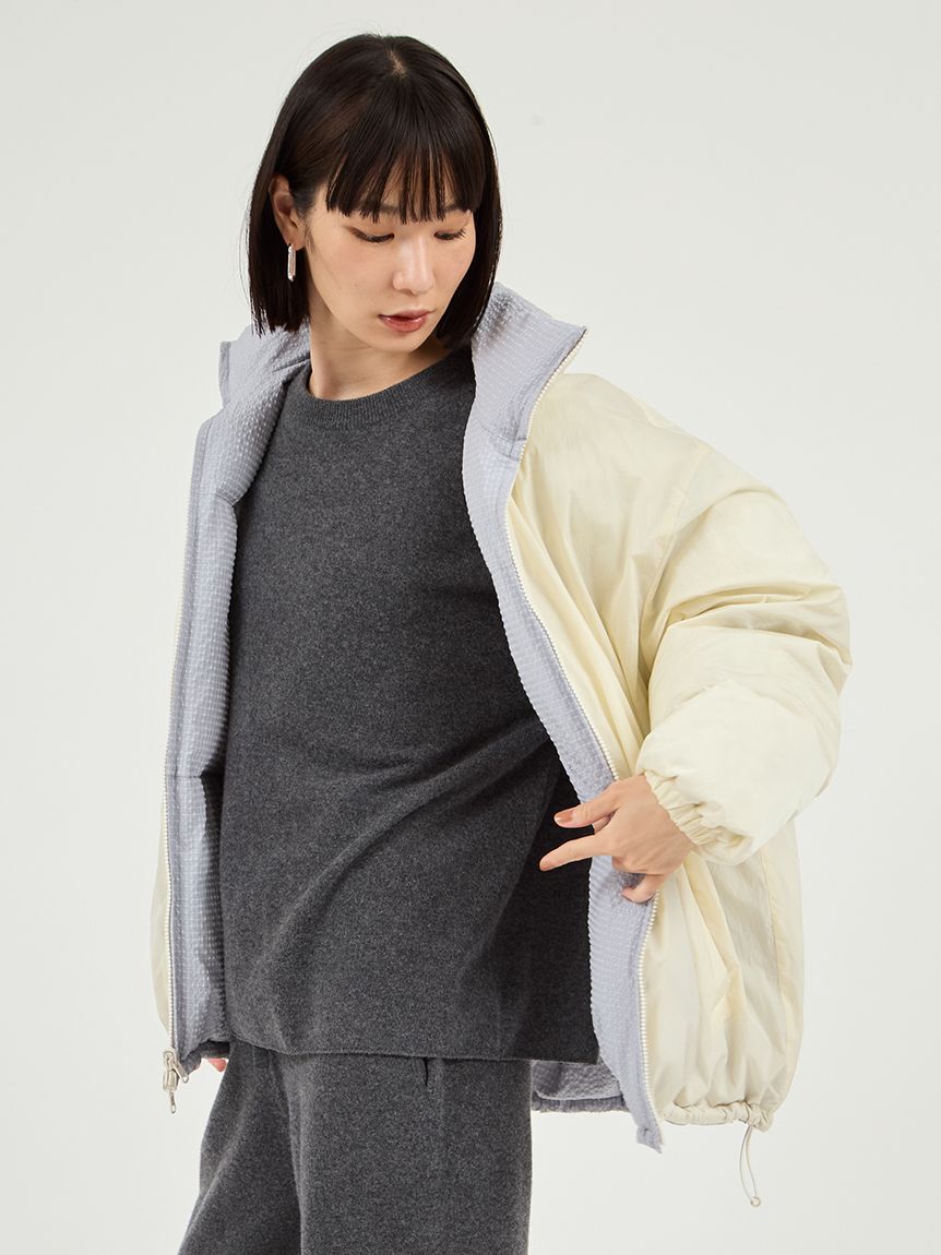 emmi atelier「リバーシブル中わたコート」|ダウン|