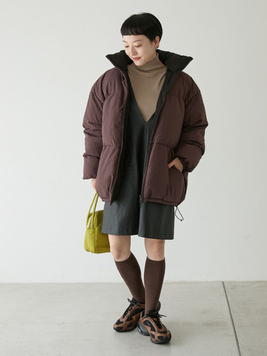 emmi atelier「リバーシブル中わたコート」|ダウン|